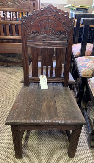 2 WOOD CHAIRS