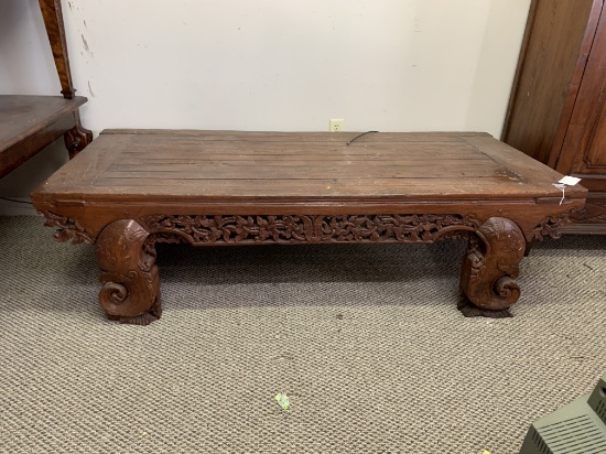 WOOD CARVED TABLE