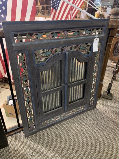 CARVED WOOD MIRROR