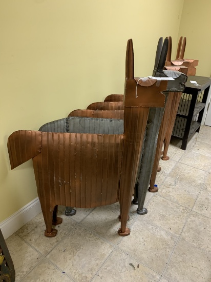 5 METAL ART LAMAS