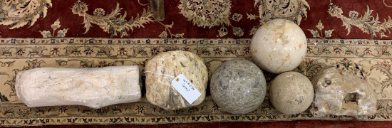 LOT OF 6 PIECES OF PETRIFIED WOOD
