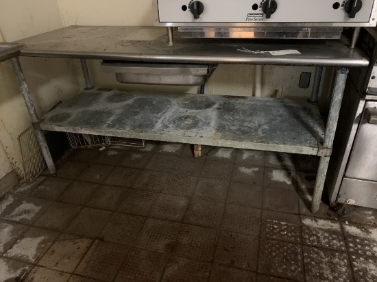 STAINLESS TABLE WITH DRAWER