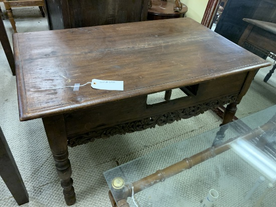 WOOD CARVED CENTER TABLE