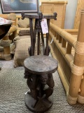 2 PCS AFRICAN TABLES