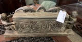 CARVED WOOD AFRICAN ART BOX