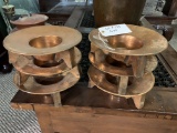 6 COOPER CANDLE HOLDERS