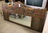CARVED & PAINTED WOOD MIRROR