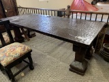 WOOD DINING TABLE