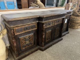 CARVED & PAINTED WOOD BUFFET