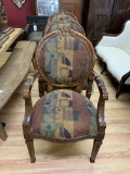 LOT OF 3 MATCHING ARMED CHAIRS