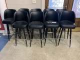 LOT OF 9 RESTUARANT STYLE BAR STOOLS