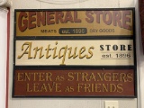 3 PIECES WOOD SIGN