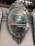 ETCHED OVAL MIRROR