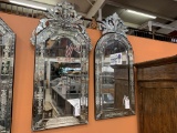 LOT OF 2 ETCHED MIRRORS