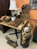 MIXED LOT BEARS, WOOD CARVING, ETC