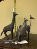 BOX OF ASSORTED METAL ANIMALS