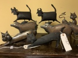 MIXED LOT OF 10 METAL  ANIMALS