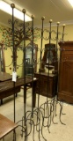 LOT OF 7 METAL HALL TREES