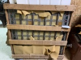 3 STAINED GLASS PANELS