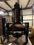 LIONS HEAD CARVED CHAIR