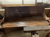 WOOD CARVED BENCH