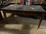 FARM STYLE DINING TABLE W DRAWER