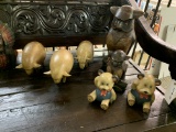 ASSORTED WOOD CARVED ANIMALS