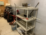 NSF SHELF, 7 GOLF BAGS & CLUBS, ETC