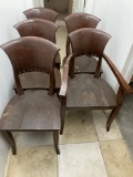 5 WOOD CHAIRS