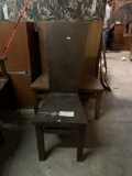 3 MODERN WOOD DINING CHAIRS