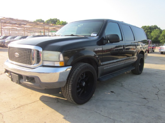 2002 Ford Excursion XLT VIN 8121