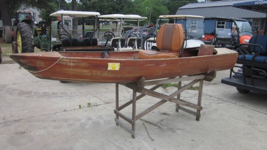 10 Ft Wood Boat with Stand