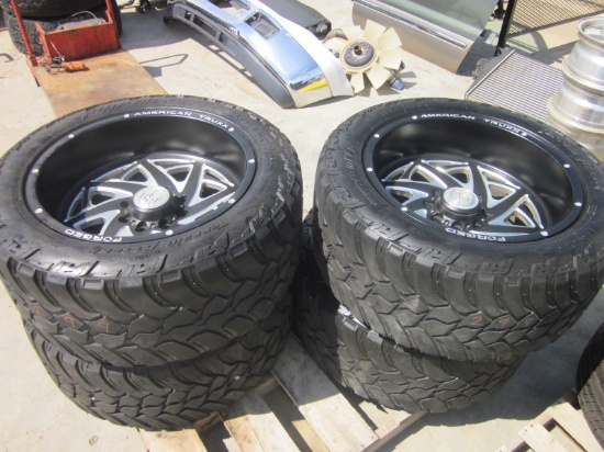 4 - American Truxx Wheels w AMP 325/50R22 Tires
