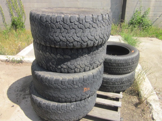 Lot of 6 Used Tires