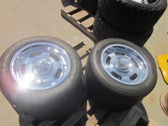 4Chevrolet Rally Wheels w Michelin 235/55R17 Tires