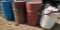 Mixed Lot:(1)Plastic Barrel/(2)Metal Barrels/tank