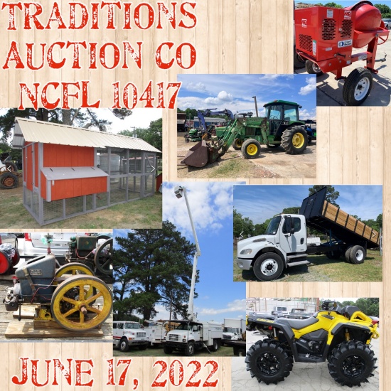 Traditions Auction Co LLC Equipment June 2022