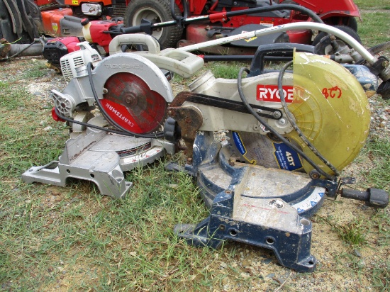 (2) Miter saws