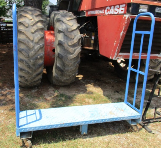 Blue Metal Shop Cart