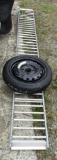 Mixed Lot: Roller Conveyor / Wheel & tire