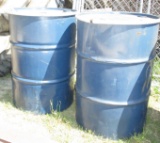 (2) Metal Barrels with rings