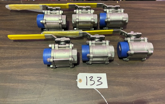 (6) 1.5" Ball Valves