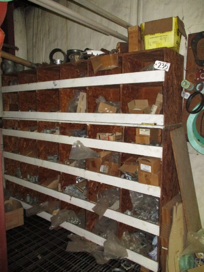 2pc Wood Ben full of Pipe Fittings