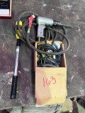 Gauges/air drill/measuring wheel/assorted items