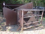 Metal Rack with assorted steel plates