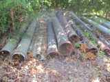 Appprox. 12pc Assorted Cast Iron/Galvanized pipe
