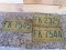 Lot of 3- 1971 NC Vehicle Tags