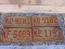 Lot of 4- 1970 NC Vehicle Tags