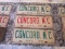 Lot of 3- Concord, NC Town Tags