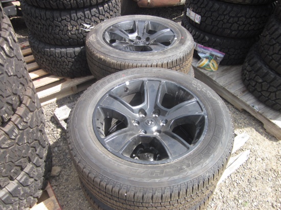 Set of 4 Dodge Wheels with Bridgeston Dueler